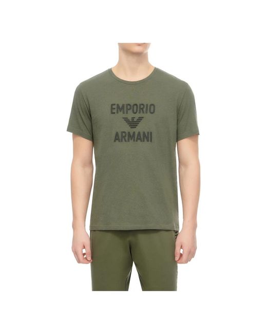 Emporio Armani Green T-Shirts for men
