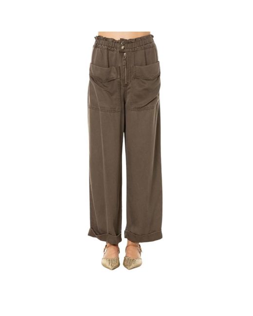 Wide Trousers di Isabelle Blanche in Brown