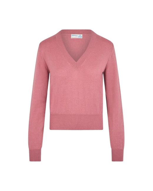 Ballantyne Pink Cashmere Knitwear