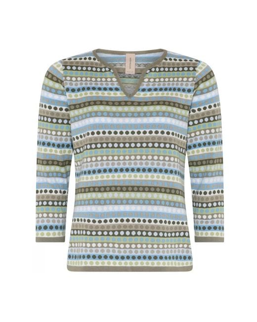 V-Neck Knitwear Skovhuus de color Green