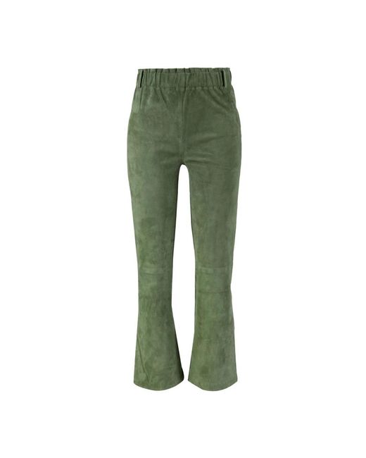 Arma Green Wide Trousers