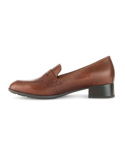 Gabor Brown Glattleder loafer city style