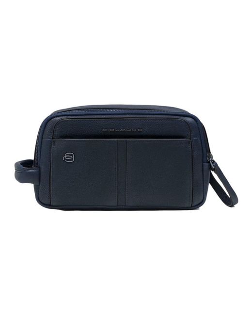 Piquadro Blue Toilet Bags for men