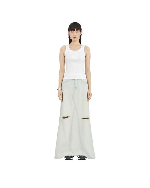 Tops > sleeveless tops MM6 by Maison Martin Margiela en coloris White