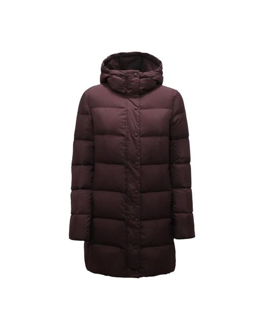 EMMA & GAIA Jassen ,Bruin ,44Rs 025 Piumino Label Wo Down Jacket in het Purple