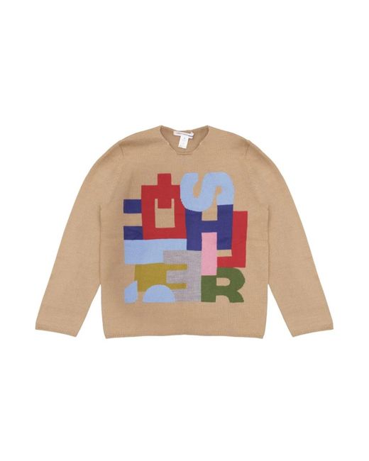 Round-Neck Knitwear di Comme des Garçons in Blue da Uomo