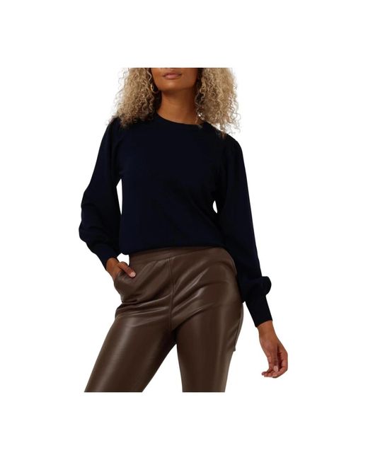 Minus Round-Neck Knitwear in het Black