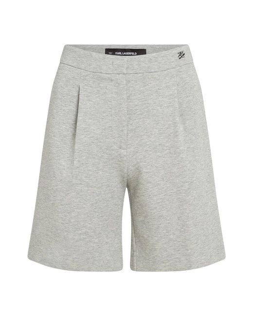 Karl Lagerfeld Gray Damen-Shorts Mit Taschen