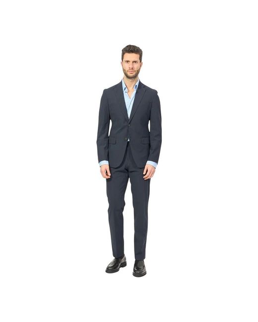 Boss Blauer slim fit softshell anzug in Blue für Herren