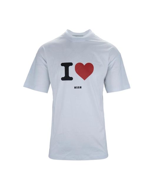 T-Shirts MSGM de hombre de color Blue