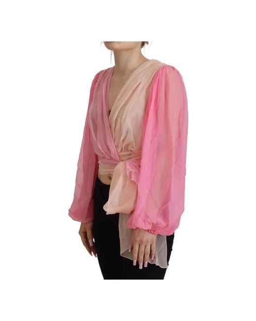 Dolce & Gabbana Pink Blouses