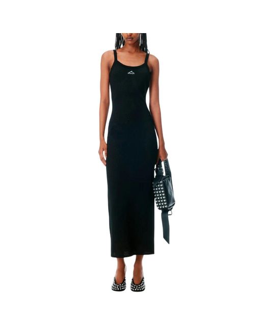 Alexander Wang Black Mesh street style schwarzes kleid