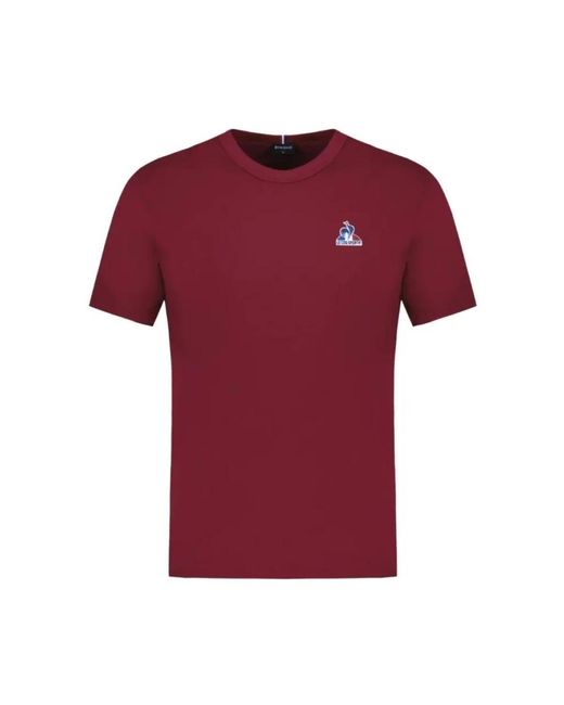 Le Coq Sportif T-Shirts in het Red voor heren