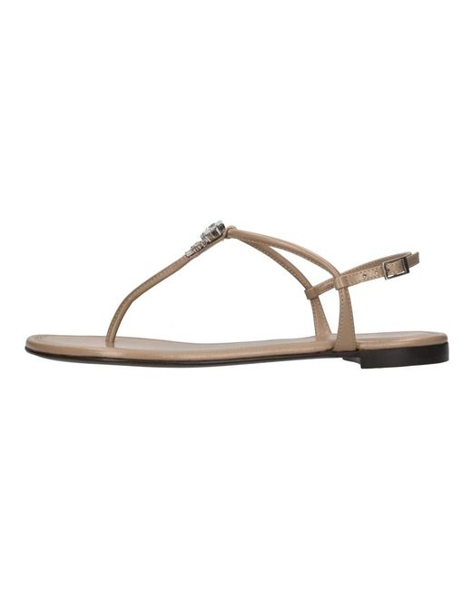 Giuseppe Zanotti Metallic Flat Sandals