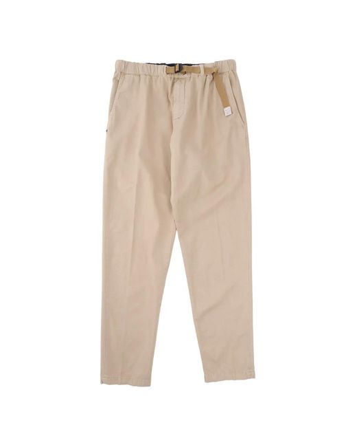 White Sand Natural Straight Trousers