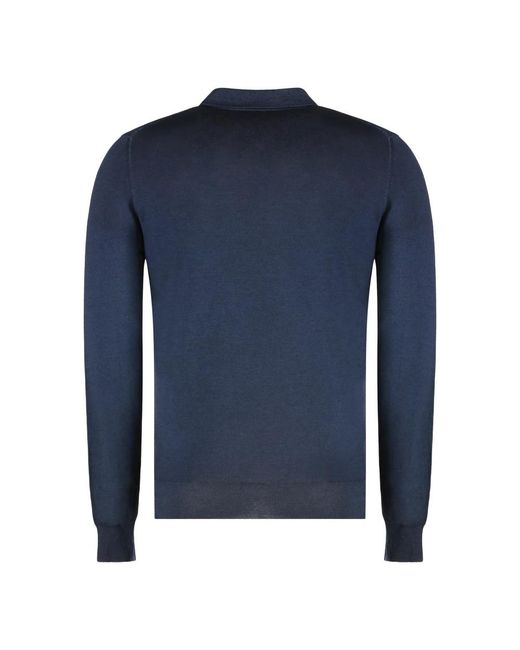 Moorer Blue V-Neck Knitwear for men