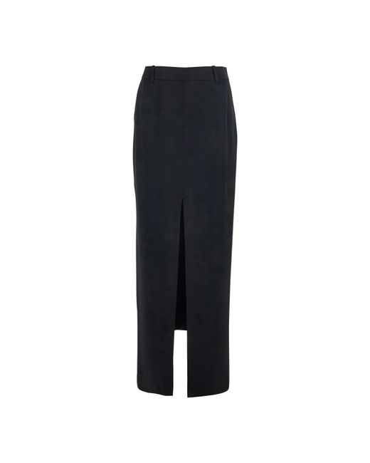 Tom Ford Rokken ,Zwart ,Leer Crepe Envers Satin Tailored Skirt in het Black