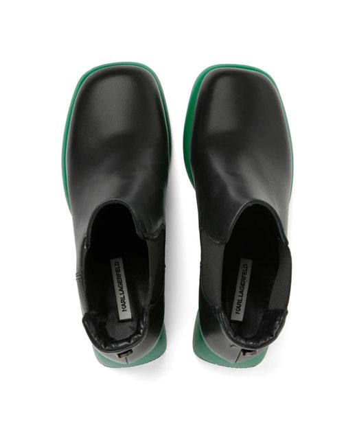 Karl Lagerfeld Green Boots