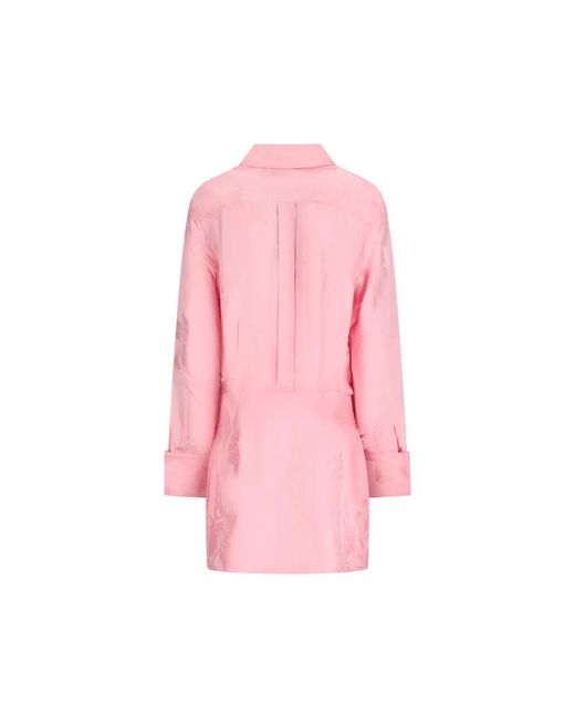 retroféte Pink Shirt Dresses