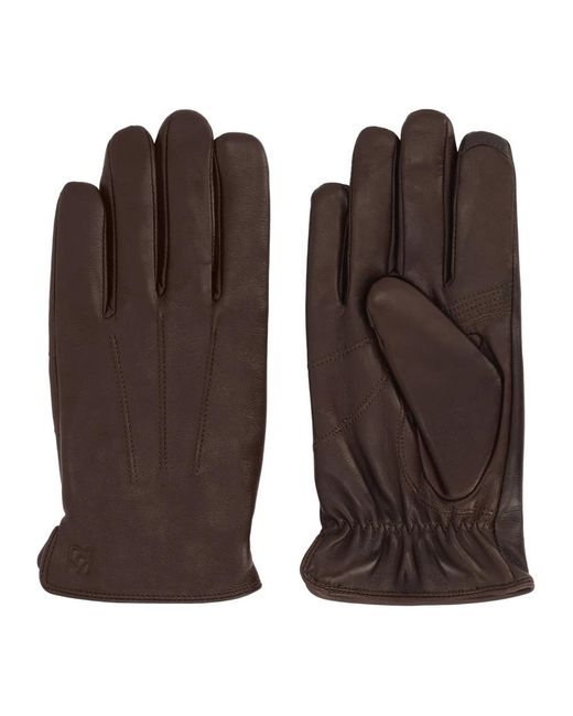 Kazar Accessoires ,Bruin ,Leer Bruine Leren Handschoenen Met Touchscreenfunctie in het Brown voor heren