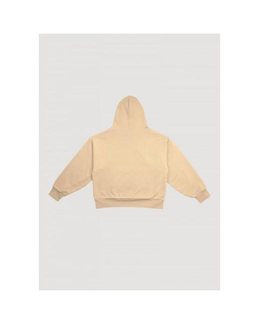 GARMENT WORKSHOP Hoodies & Sweatvesten ,Katoen Geborduurde Hoodie in het Natural voor heren