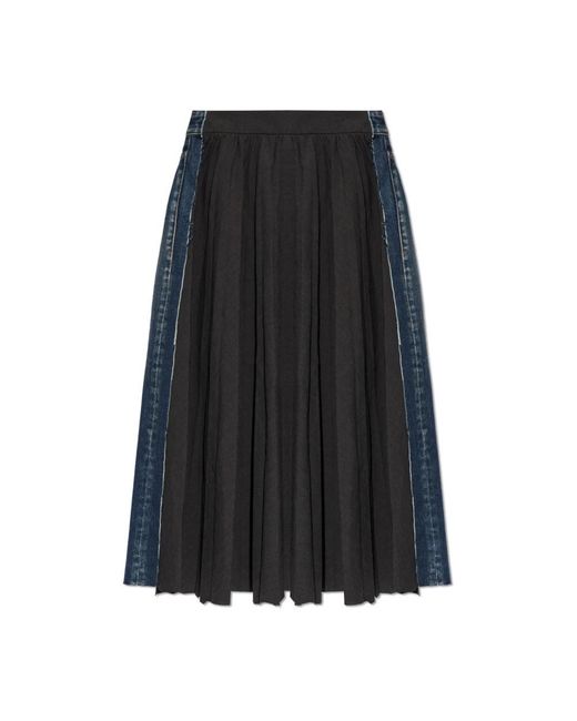 Balenciaga Black Midi Skirts