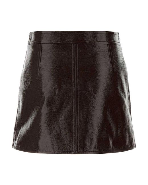 Courreges Black Short Skirts