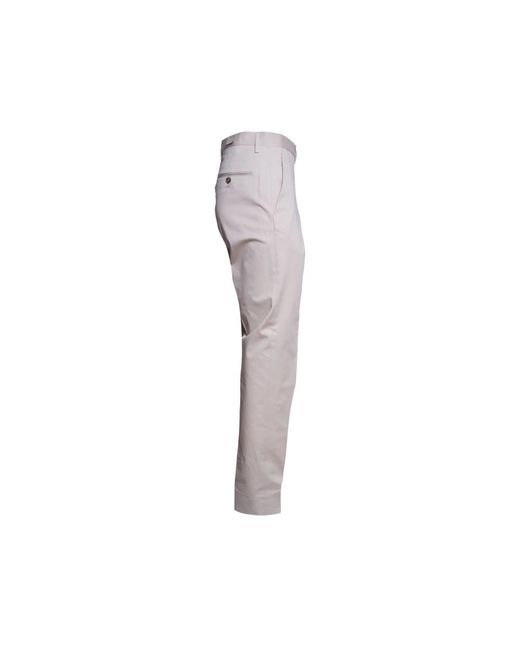 BRIGLIA Gray Slim-Fit Trousers for men