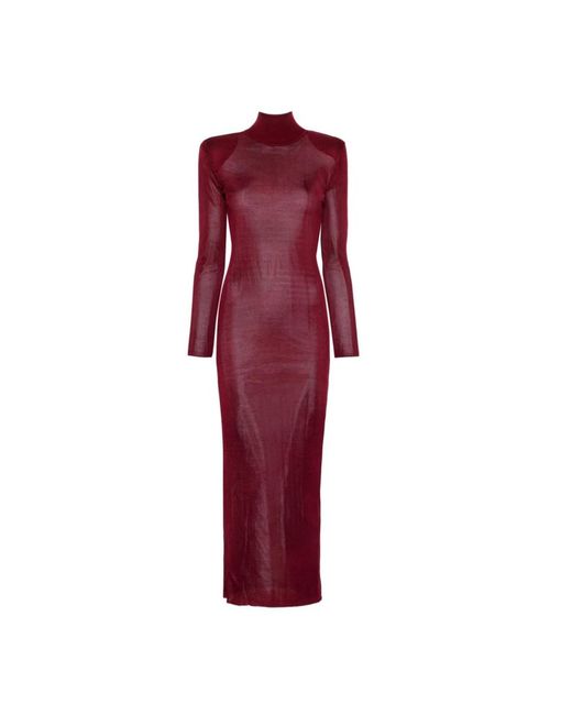 Maxi abito maglia - rs25-125x-bu di Self-Portrait in Red
