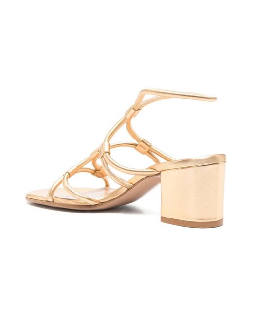 Gianvito Rossi Metallic High Heel Sandals