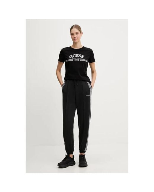 Sweatpants Guess de color Black