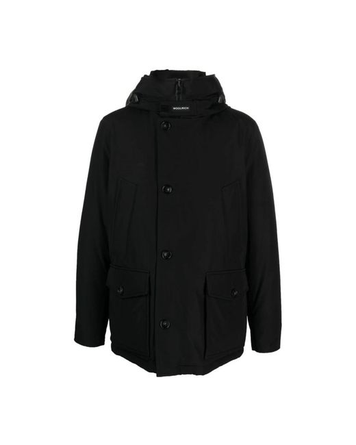 Woolrich Black Winter Jackets for men