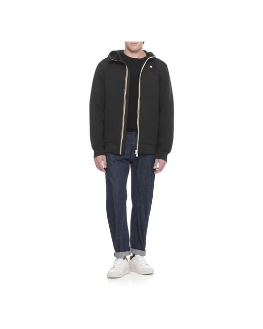 K-Way Hoodies & Sweatvesten ,Zwart ,Polyester Rainer Spacer in het Black voor heren