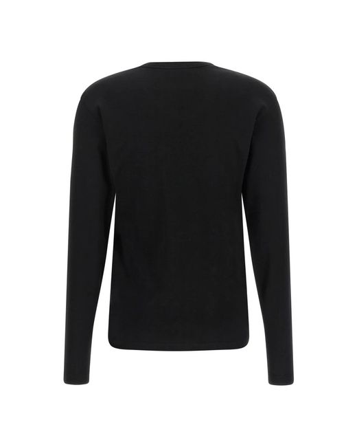 Lemaire Black Round-Neck Knitwear