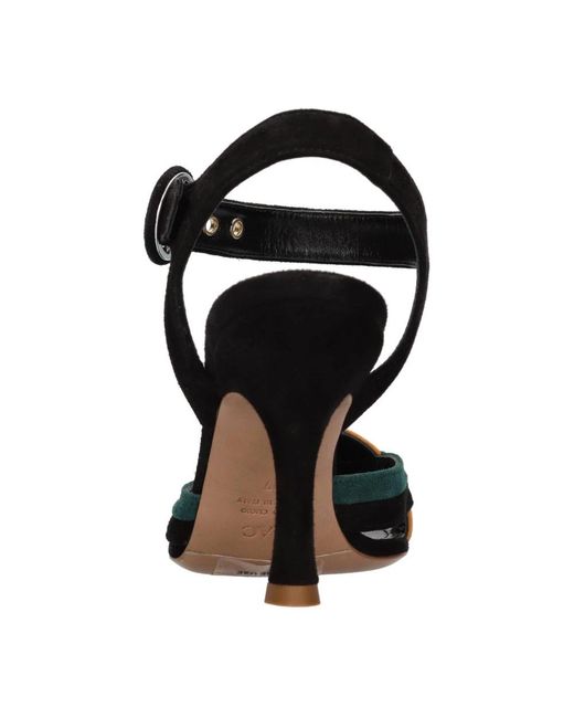 Relac Black High Heel Sandals