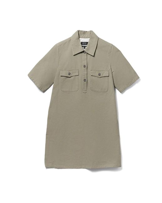 A.P.C. Green Short Dresses
