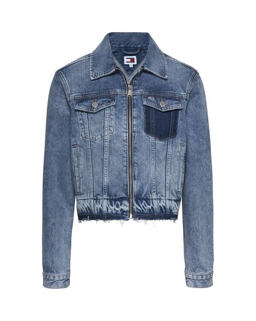 Vintage denim jacket Tommy Hilfiger de color Blue