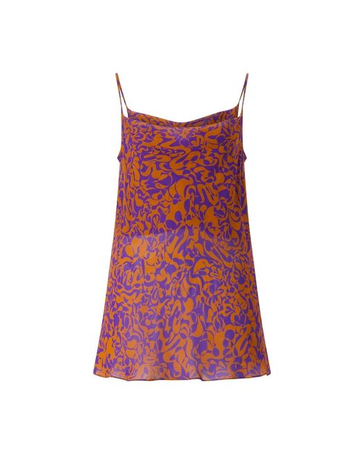 Dries Van Noten Waterfall Top in het Red