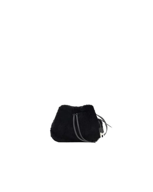 Hogan Black Mini Shearling Stilvolle Hocket