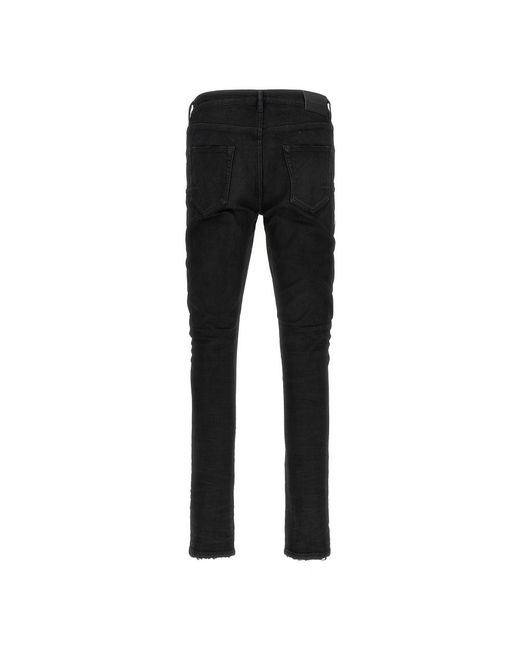 Purple Brand Black Slim Fit Jeans for men