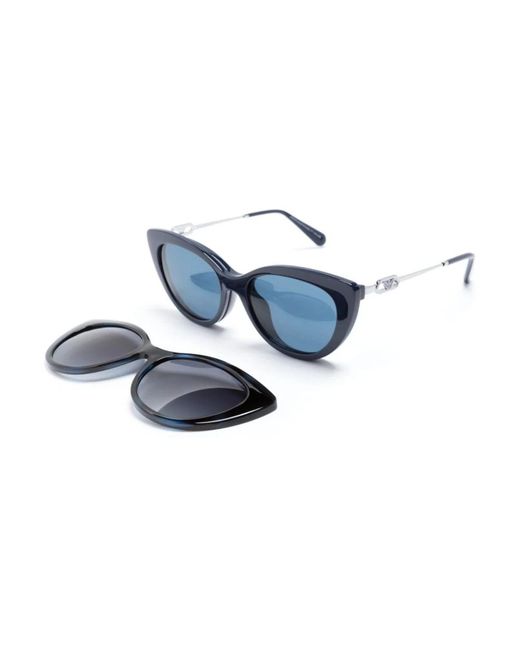 Emporio Armani Blue Blaue sonnenbrille mit originalzubehör