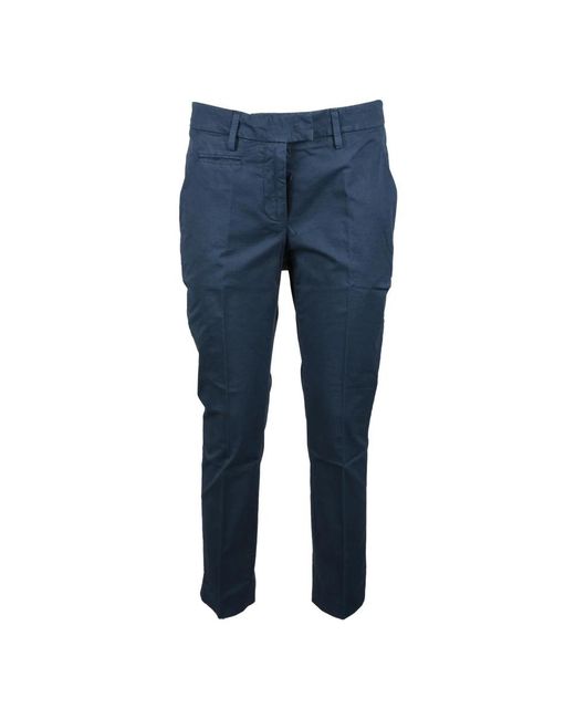 Dondup Blue Slim-Fit Trousers