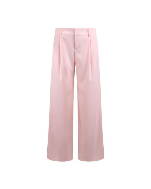 Alice + Olivia Pink Wide Trousers
