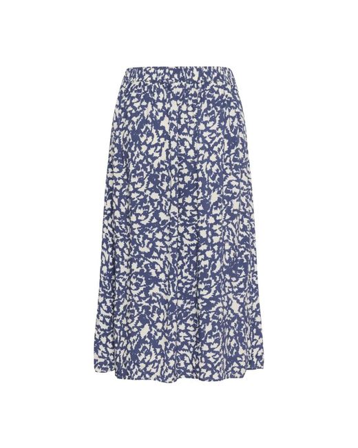 Part Two Blue Midi Skirts