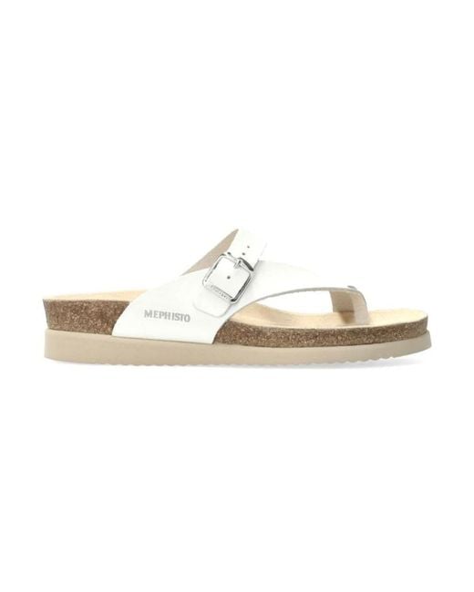 Mephisto Metallic Flip Flops