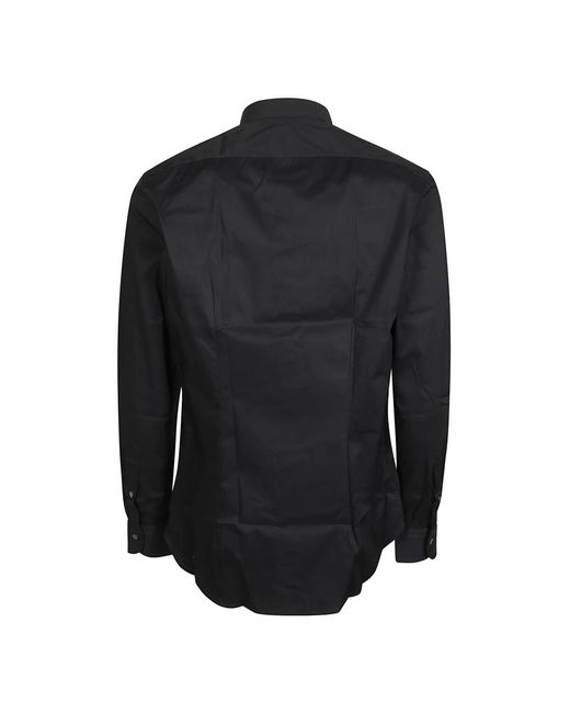 Orian Overhemden ,Zwart ,Katoen Slim Fit Overhemd Lange Mouw in het Black voor heren