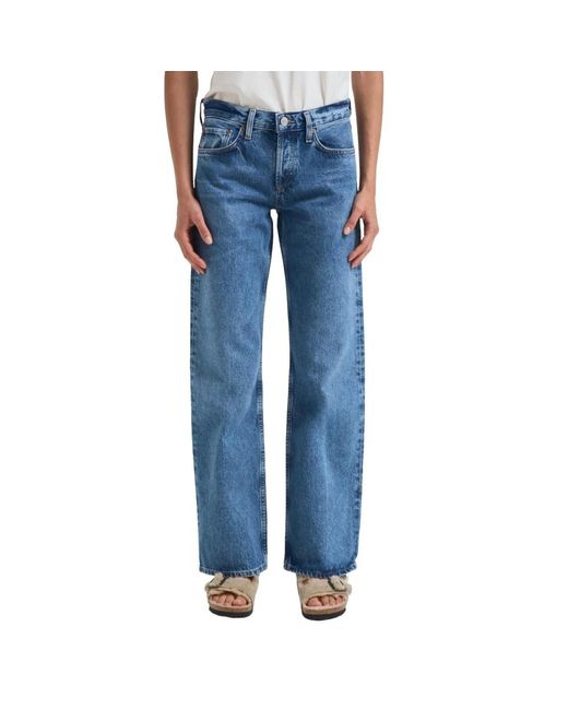 Straight Jeans Agolde en coloris Blue
