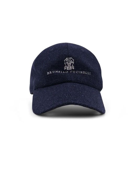 Brunello Cucinelli Blue Hats & Caps for men