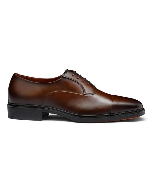 Santoni Brown Dress Shoes for men