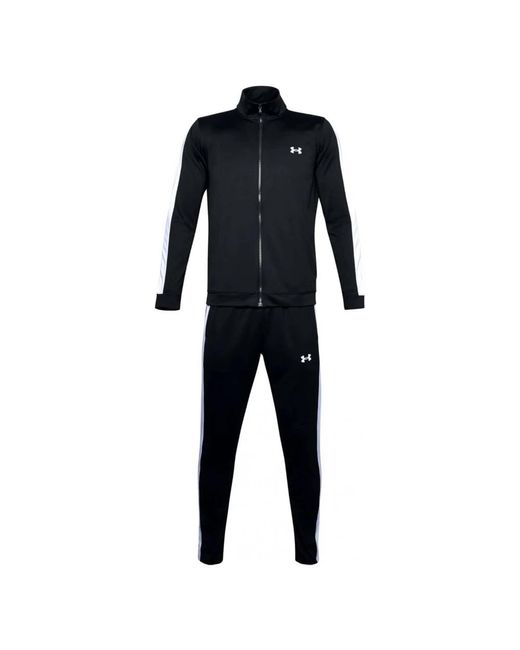 Under Armour Fitness ,Zwart ,Polyester Knit Track Suit in het Black voor heren